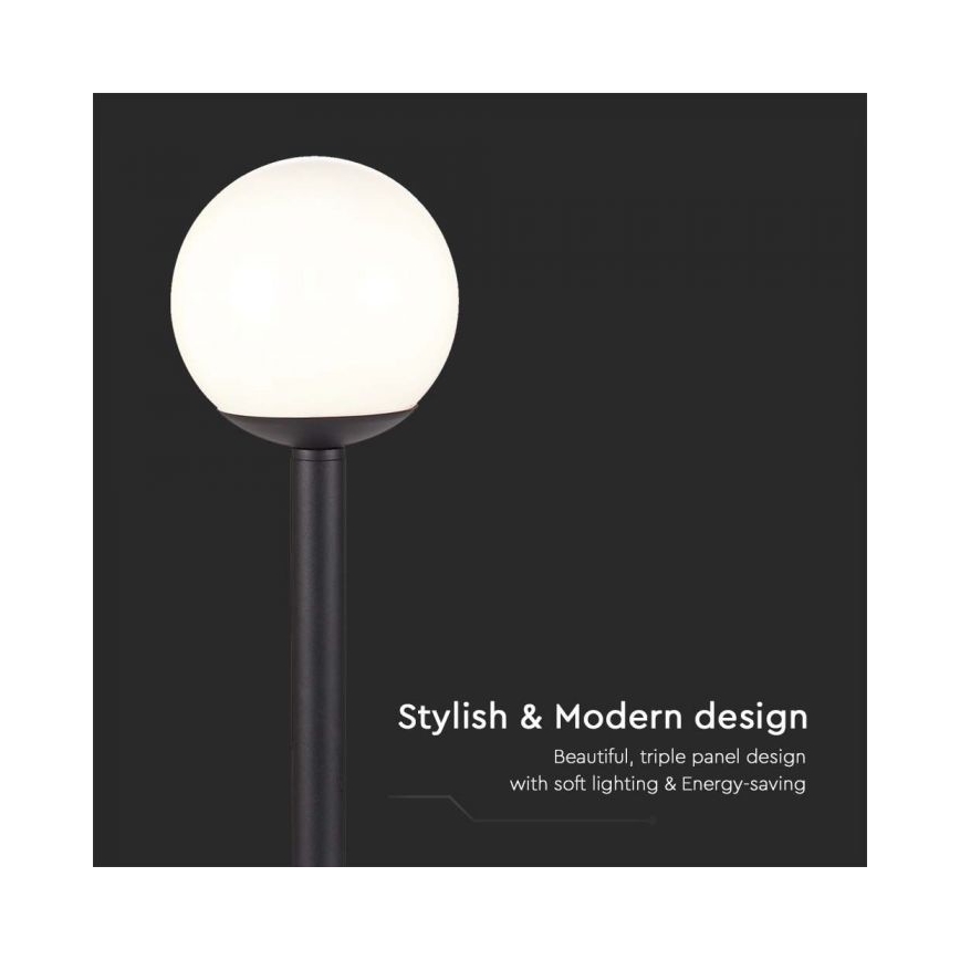 Lampadaire d'extérieur 1xE27/60W/230V IP44 97 cm noir