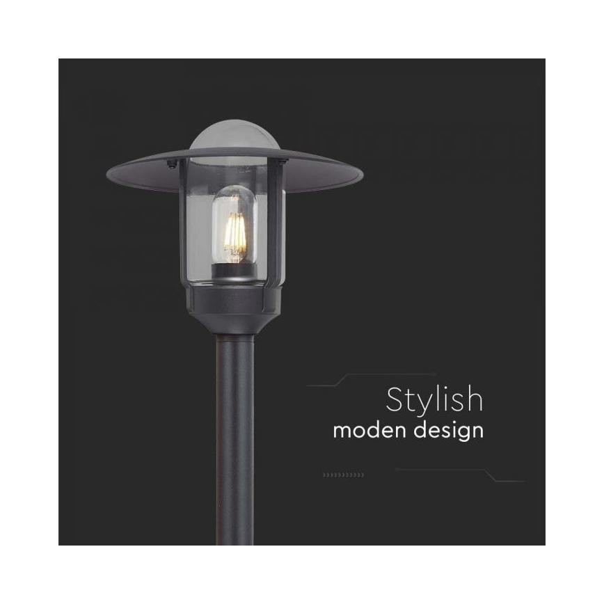 Lampadaire d'extérieur 1xE27/60W/230V IP44 noir