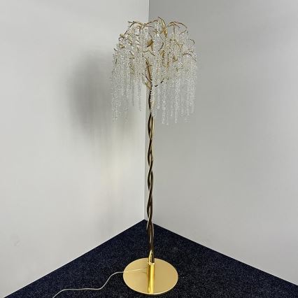 Lampadaire en cristal 5xG9/40W/230V doré