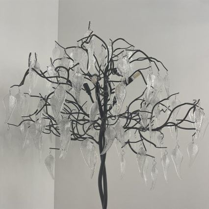 Lampadaire en cristal 5xG9/40W/230V noir