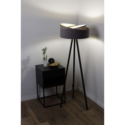 Lampadaire GALAXY 1xE27/60W/230V gris/wengé