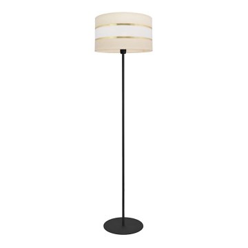 Lampadaire HELEN 1xE27/15W/230V crème/noir/doré