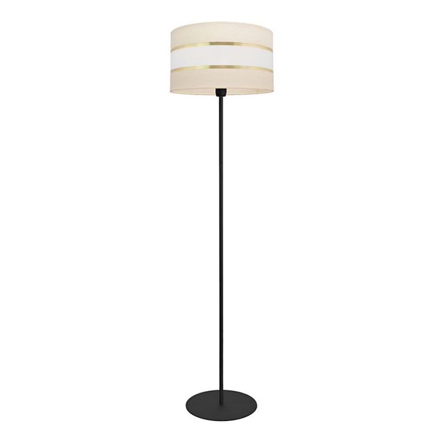 Lampadaire HELEN 1xE27/15W/230V crème/noir/doré