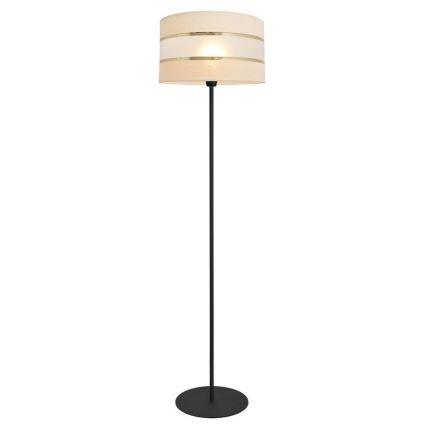 Lampadaire HELEN 1xE27/15W/230V crème/noir/doré