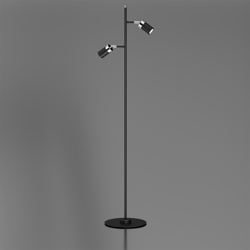 Lampadaire JOKER 2xGU10/25W/230V noir/chrome brillant