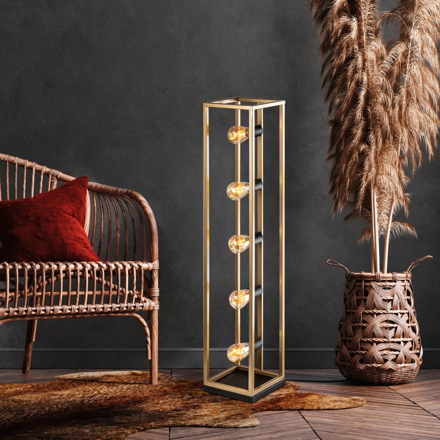 Lampadaire KAFES 5xE27/40W/230V doré