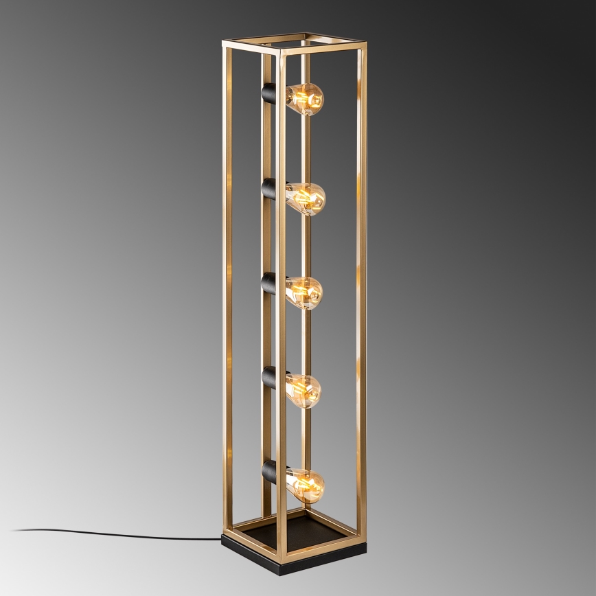 Lampadaire KAFES 5xE27/40W/230V doré