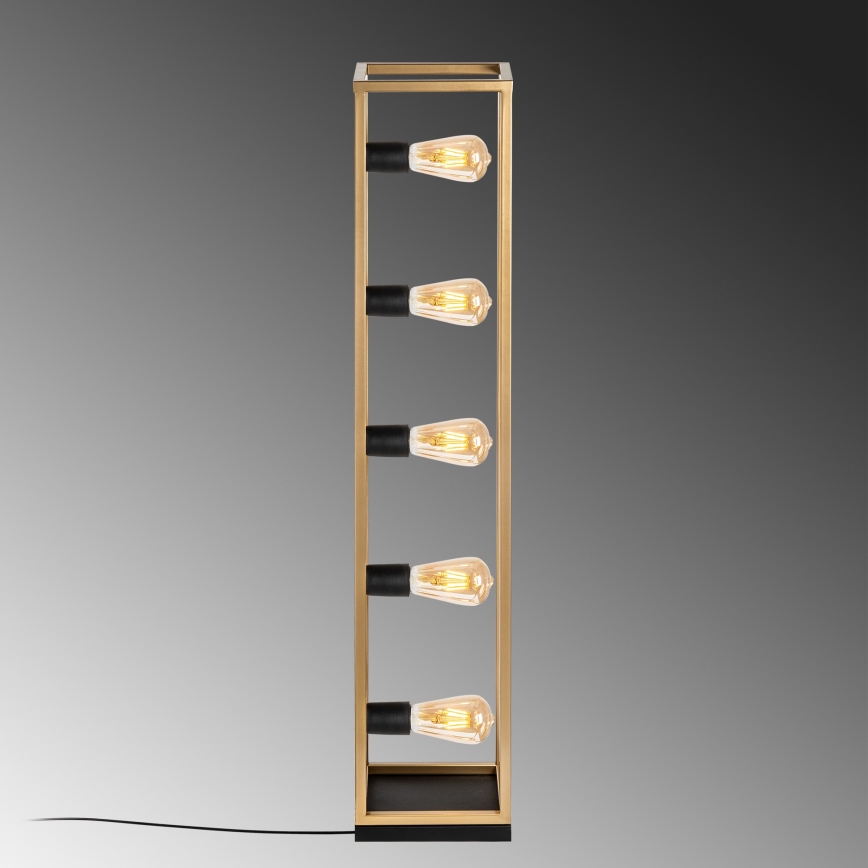 Lampadaire KAFES 5xE27/40W/230V doré