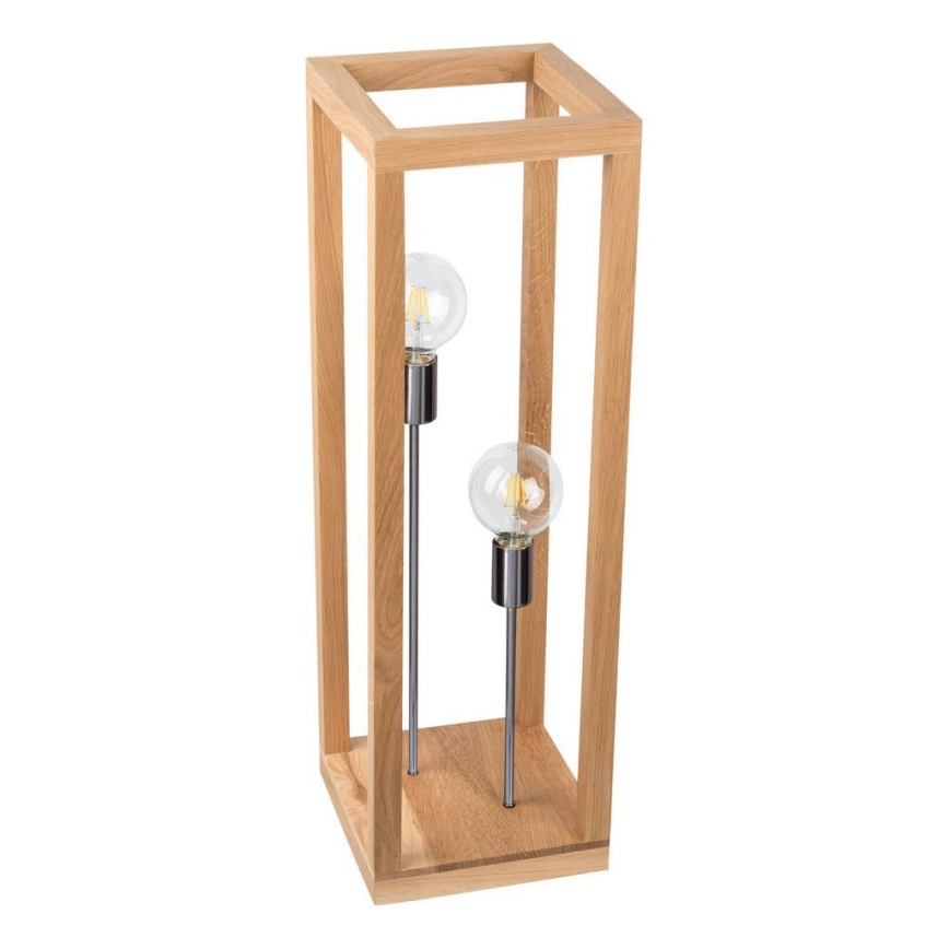 Lampadaire KAGO 2xE27/60W/230V chêne mat
