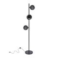 Lampadaire KAMA 3xG9/28W/230V noir/fumé noir