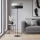 Lampadaire KARBON 1xE27/15W/230V noir/gris