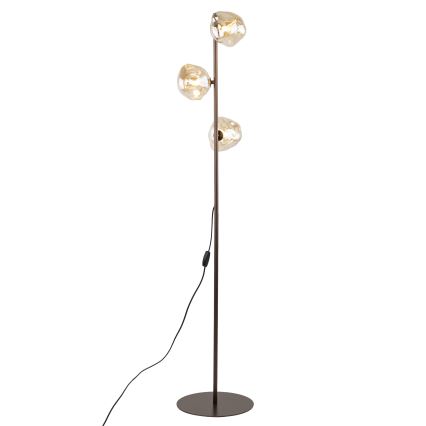 Lampadaire LAVA 3xG9/8W/230V bronze/beige fumé