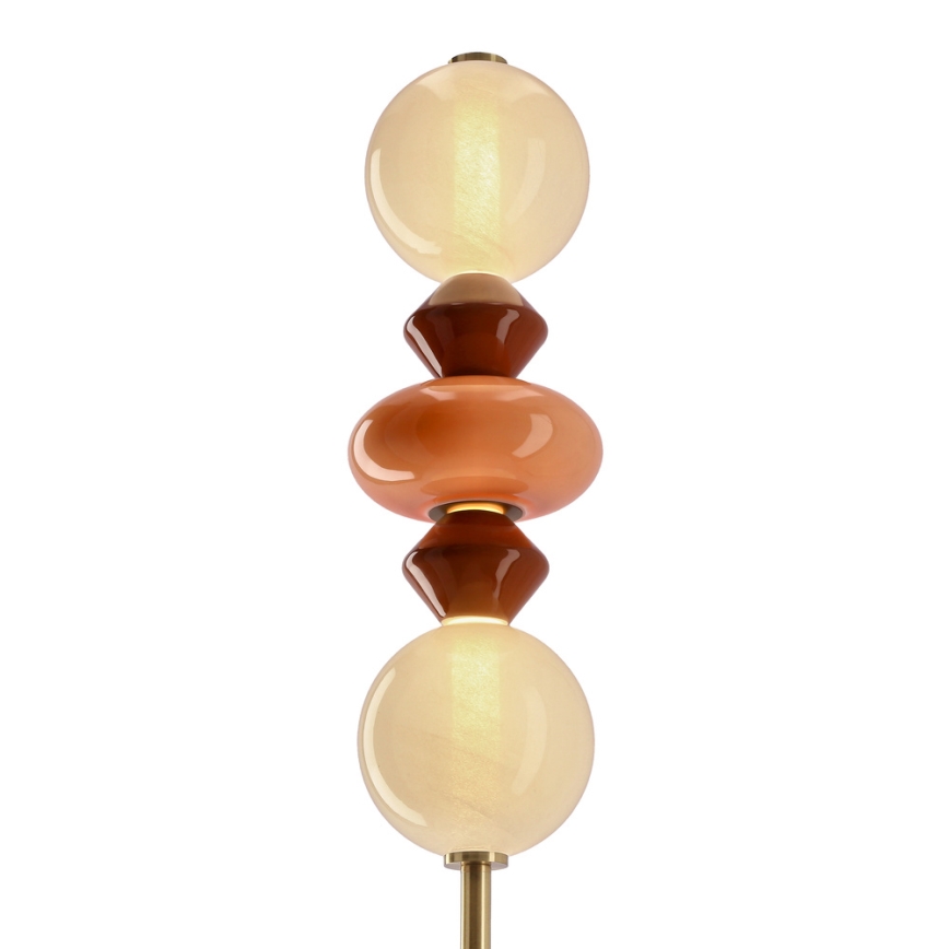 Lampadaire LED FLORES LED/15W/230V doré/orangé/marron