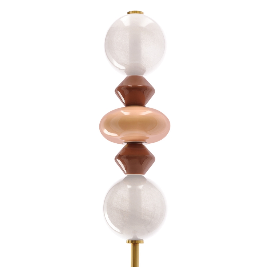Lampadaire LED FLORES LED/15W/230V doré/orangé/marron