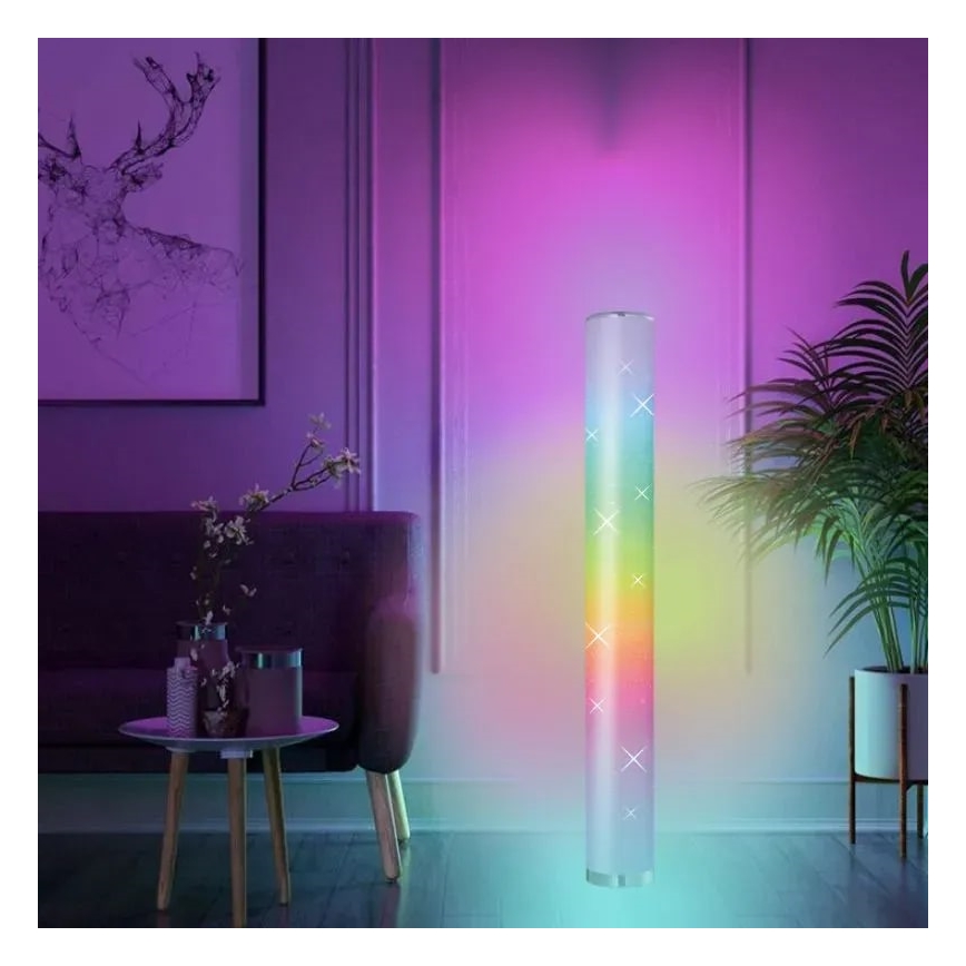 Lampadaire LED RGBW  à intensité variable LED/12W/230V + télécommande