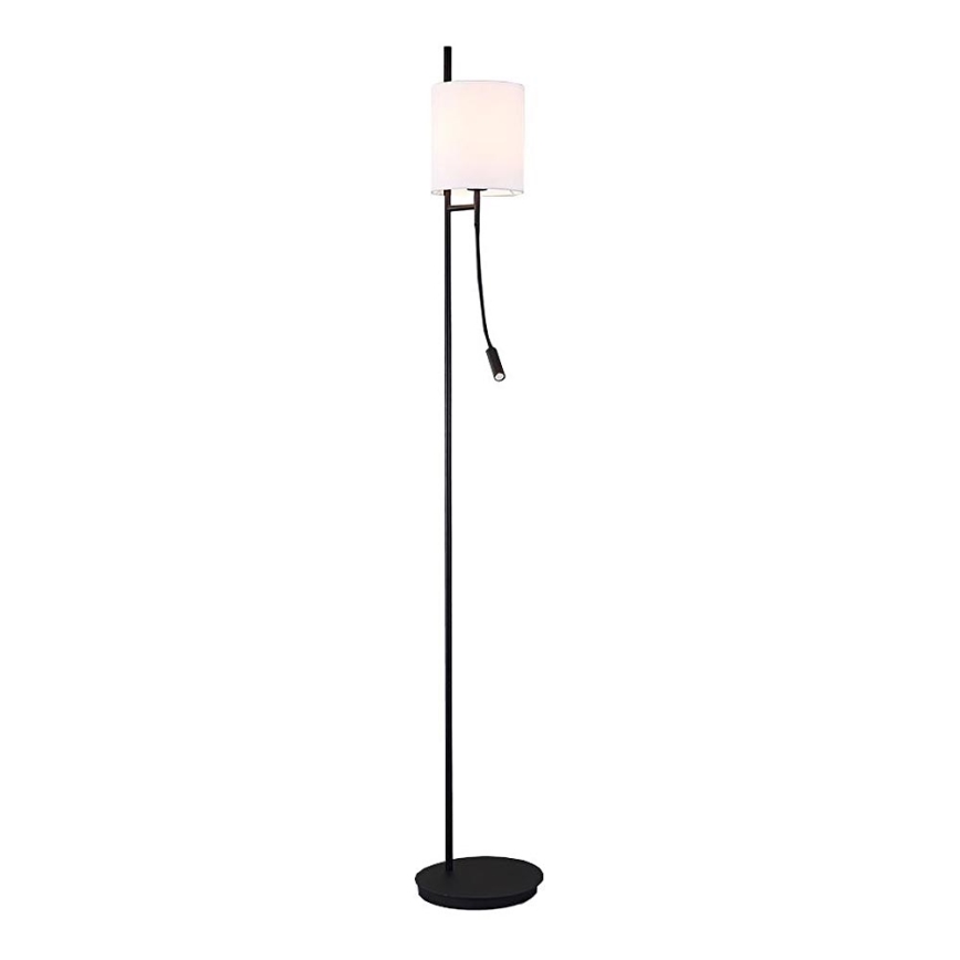 Lampadaire LED TOKYO 1xE27/40W/230V + LED/3W noir/blanc