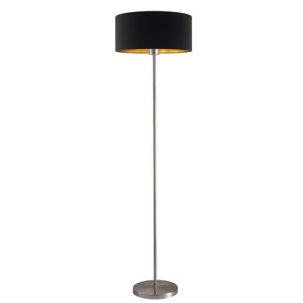 Lampadaire LED TUNJA 1x douille E27 / 20 W / 230 V Ø 38 cm chrome mat/noir