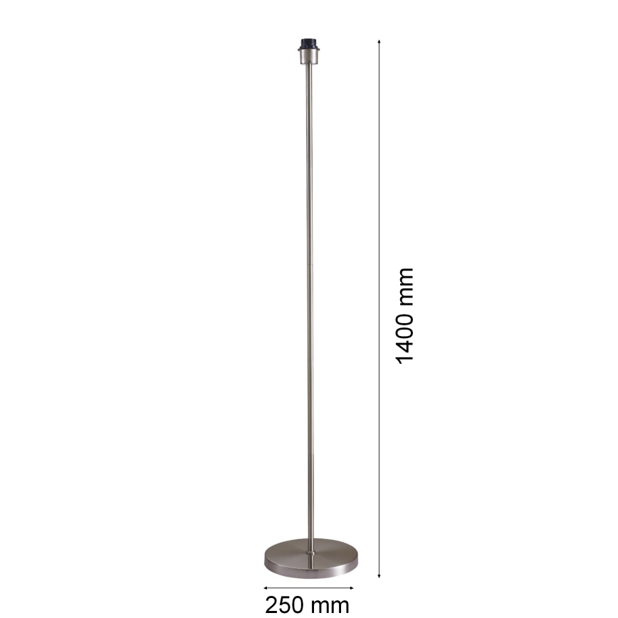 Lampadaire LED TUNJA 1x douille E27 / 20 W / 230 V Ø 38 cm chrome mat/noir