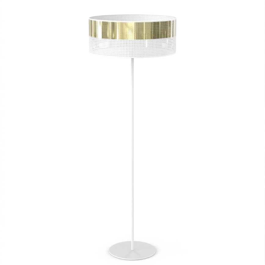 Lampadaire LUX 1xE27/15W/230V blanc/doré