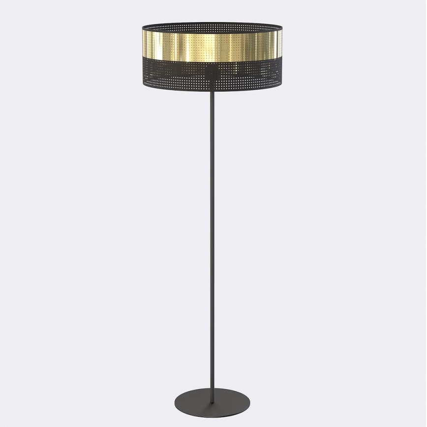 Lampadaire LUX 1xE27/15W/230V noir/doré