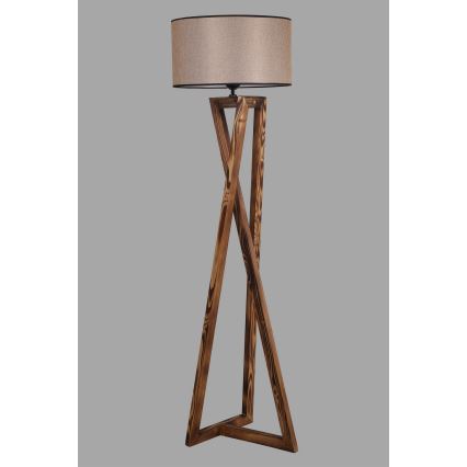 Lampadaire MACKA 1xE27/60W/230V beige/marron