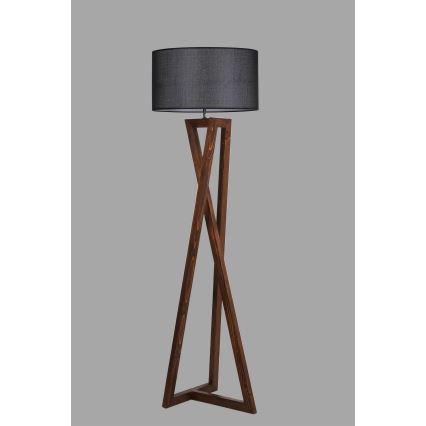 Lampadaire MACKA 1xE27/60W/230V noir/marron