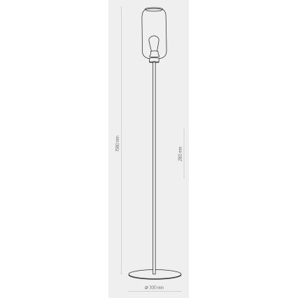 Lampadaire MARCO 1xE27/60W/230V noir