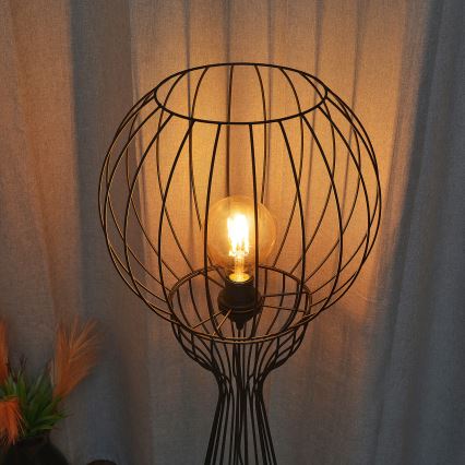 Lampadaire MERCURE 1xE27/15W/230V noir