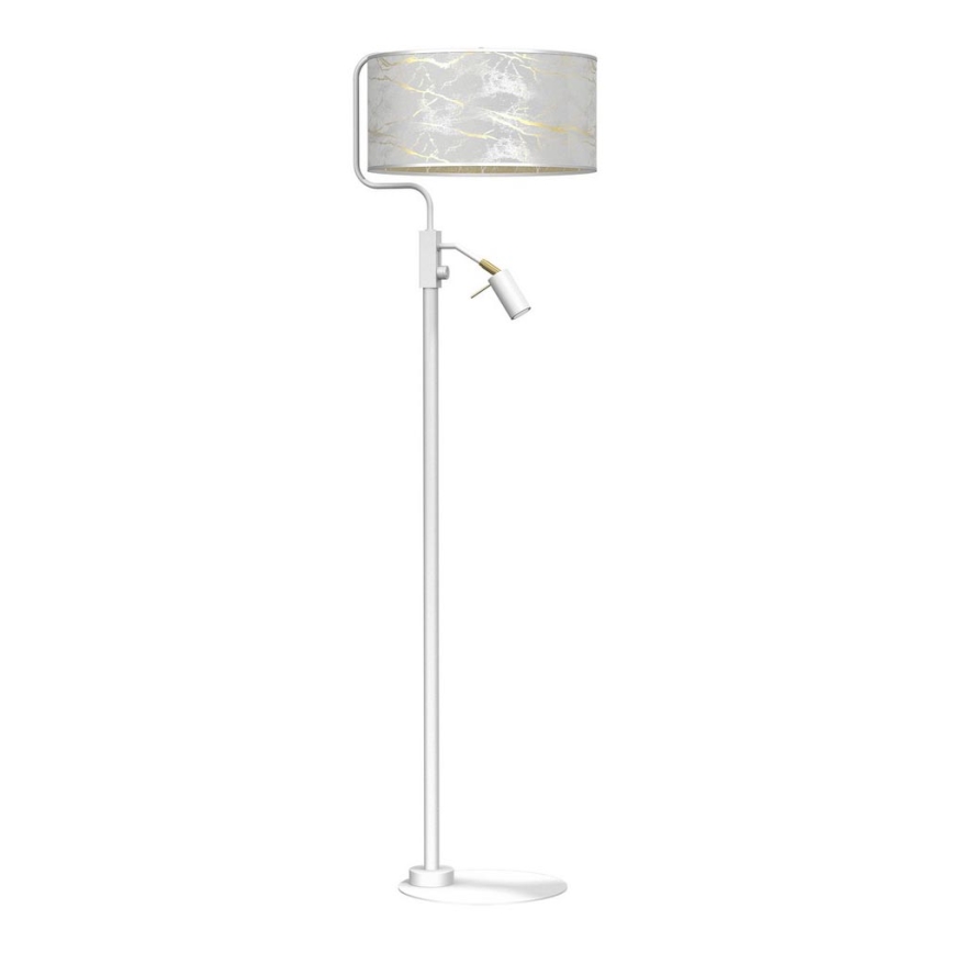 Lampadaire SENSO 1xE27/40W/230V + 1xGU10/7W blanc