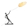 Lampadaire SILUETTE 6xE27/40W/230V 180 cm Dream Reach