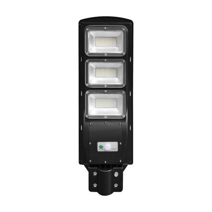 Lampe solaire à intensité variable avec détecteur de mouvement et de crépuscule LED/12W/3,2V 6000K IP65 10000 mAh noir + Télécommande