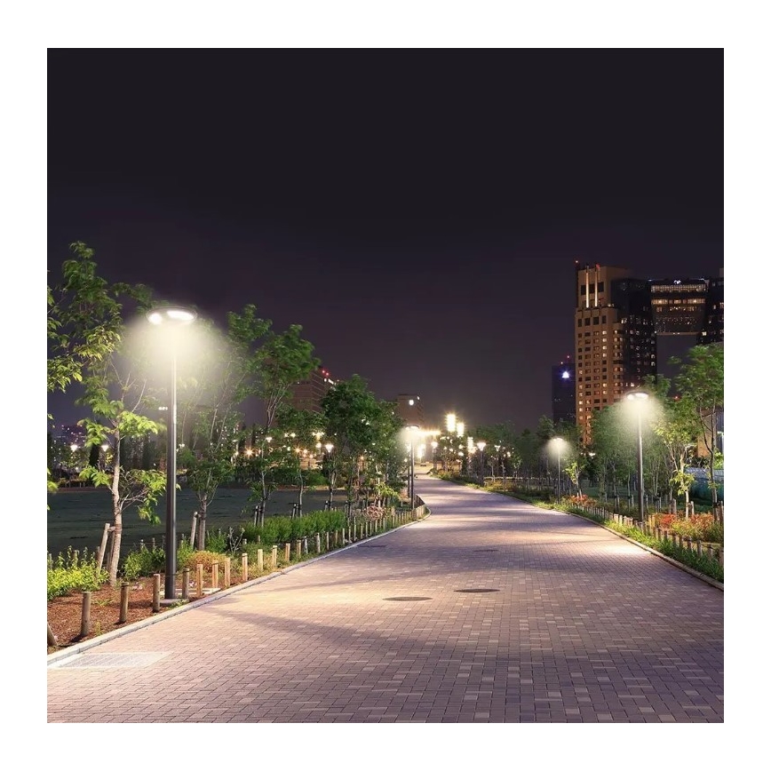 Lampadaire solaire avec détecteur LED/10W/3,2V 6500K IP65 25000 mAh + Télécommande
