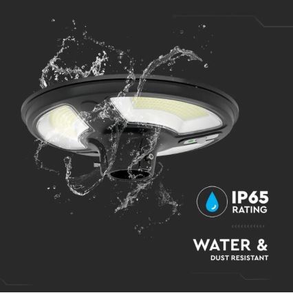 Lampadaire solaire avec détecteur LED/10W/3,2V 6500K IP65 25000 mAh + Télécommande