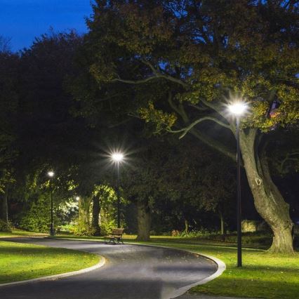 Lampadaire solaire avec détecteur LED/10W/3,2V IP65 4000K 15000 mAh + Télécommande