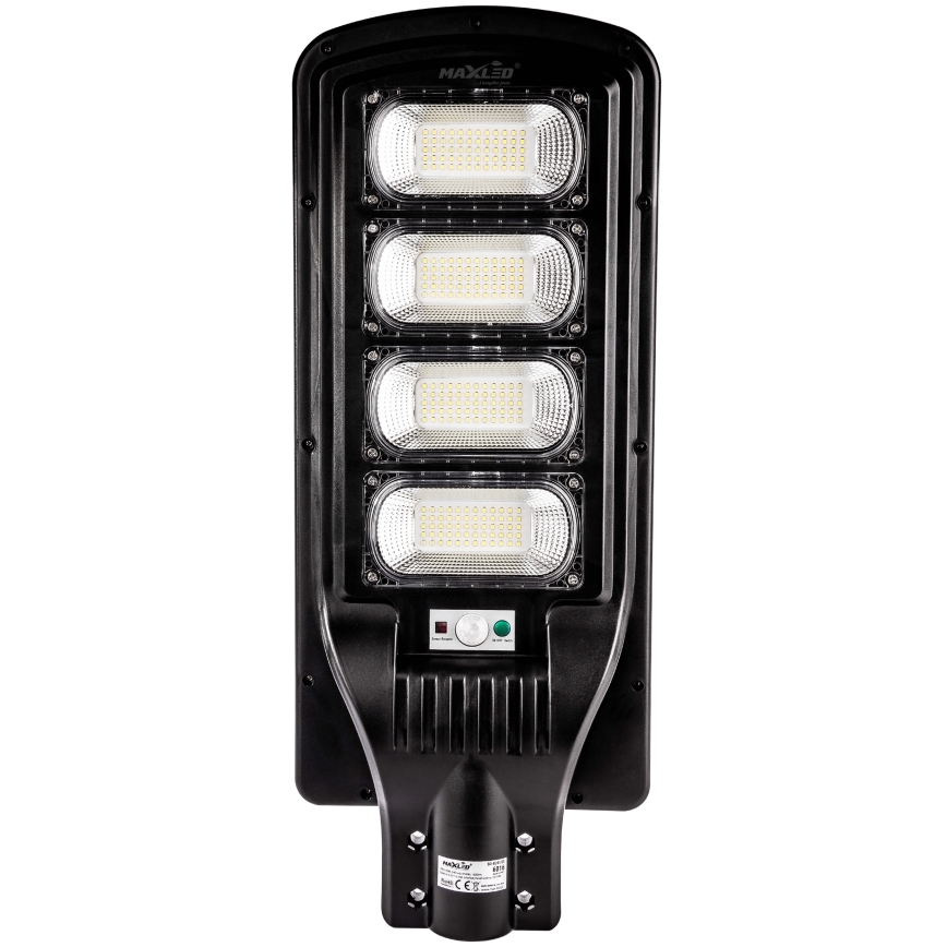 Lampe solaire à intensité variable avec détecteur LED/240W/6V 6500K IP65 noir + Télécommande
