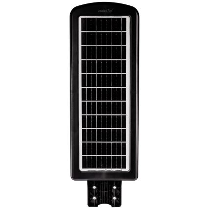 Lampadaire solaire à intensité variable avec détecteur LED/300W/6V 16500 mAh 6500K IP65 noir + Télécommande