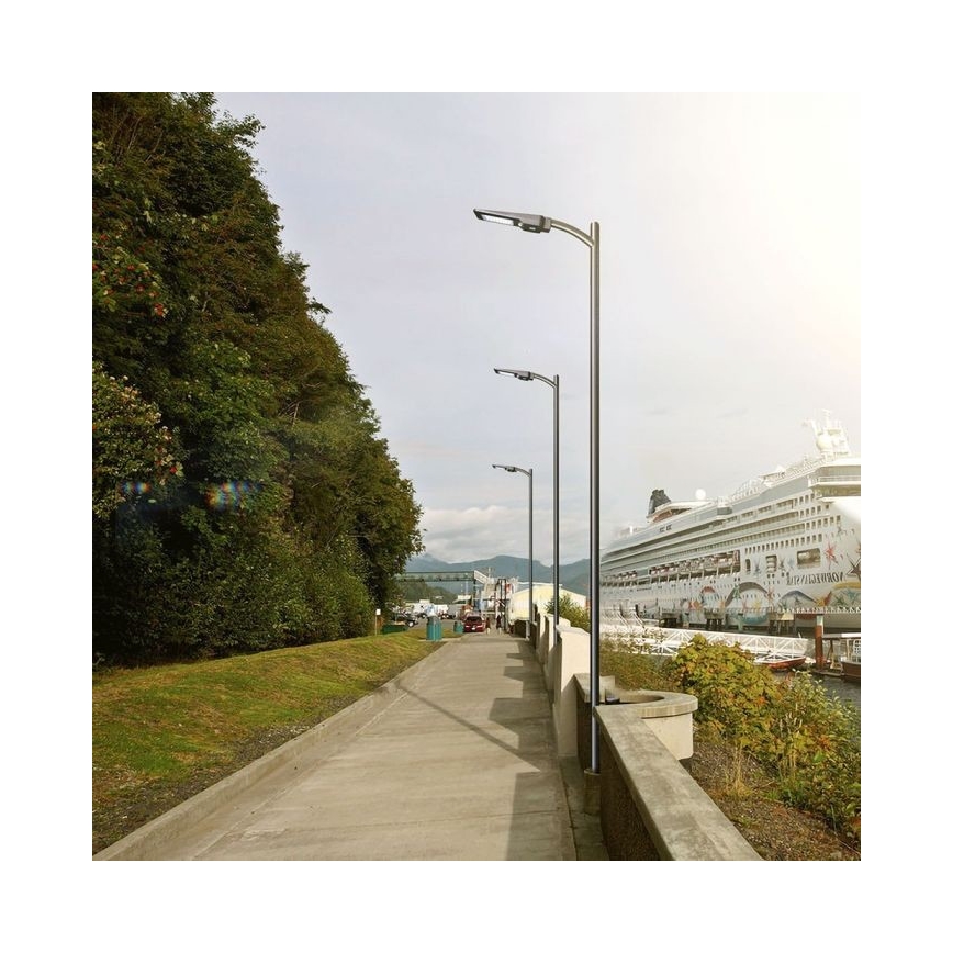 Lampadaire solaire avec détecteur LED/40W/9,6V IP65 4000K + Télécommande