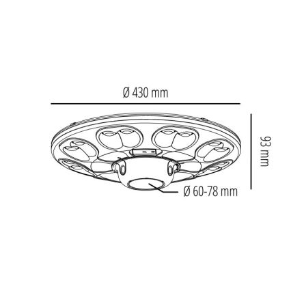 Lampadaire solaire LED avec capteur LUVIA LED/15W/3,2V 6500K IP54 5400 mAh + télécommande