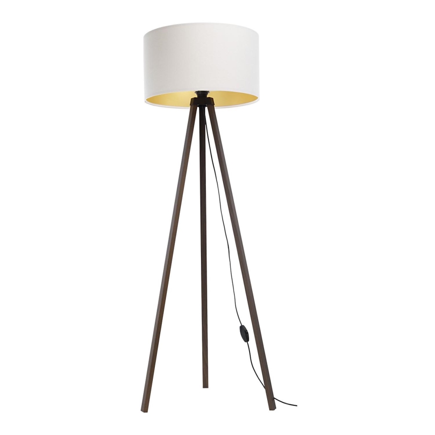 Lampadaire STANDART 1xE27/60W/230V blanc/marron