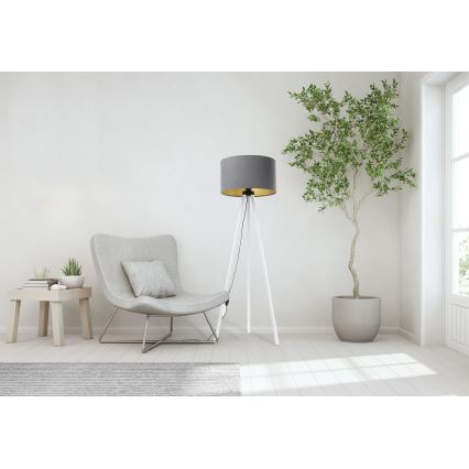 Lampadaire STANDART 1xE27/60W/230V gris/blanc