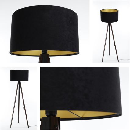 Lampadaire STANDART 1xE27/60W/230V noir/wenge