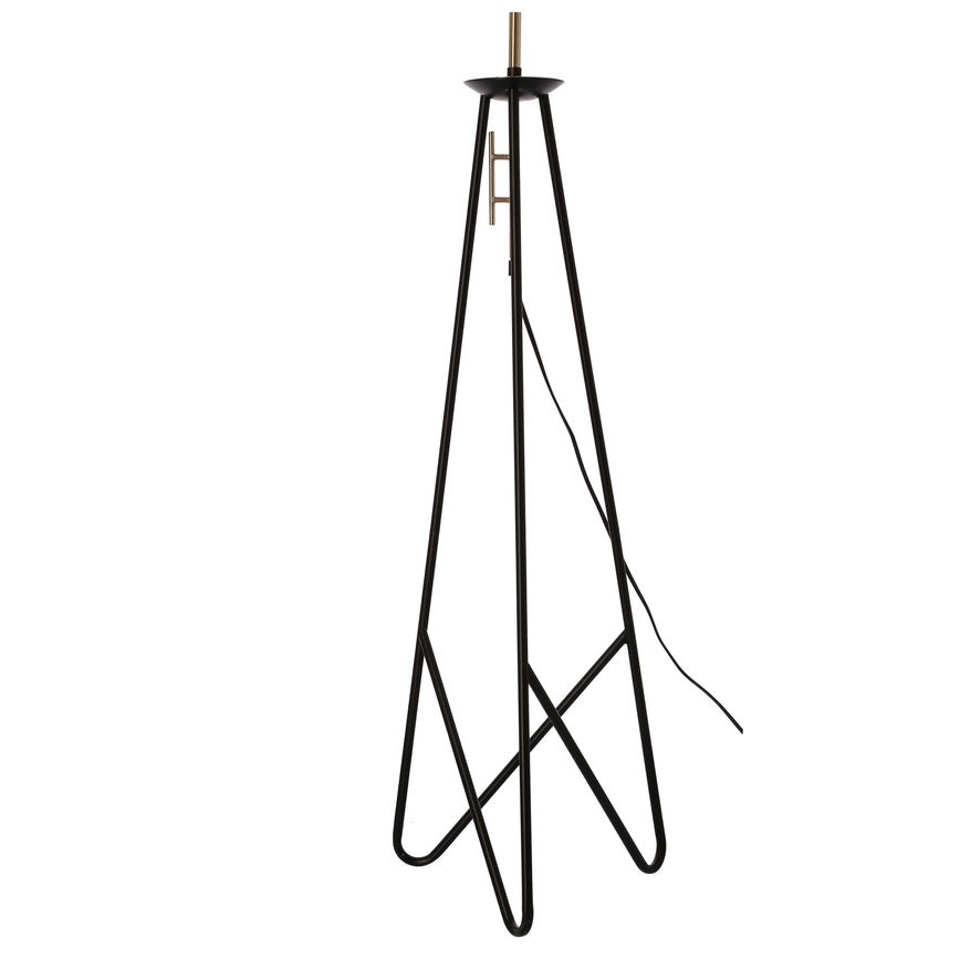 Lampadaire TAFLO 1xE27/60W/230V blanc/noir/doré