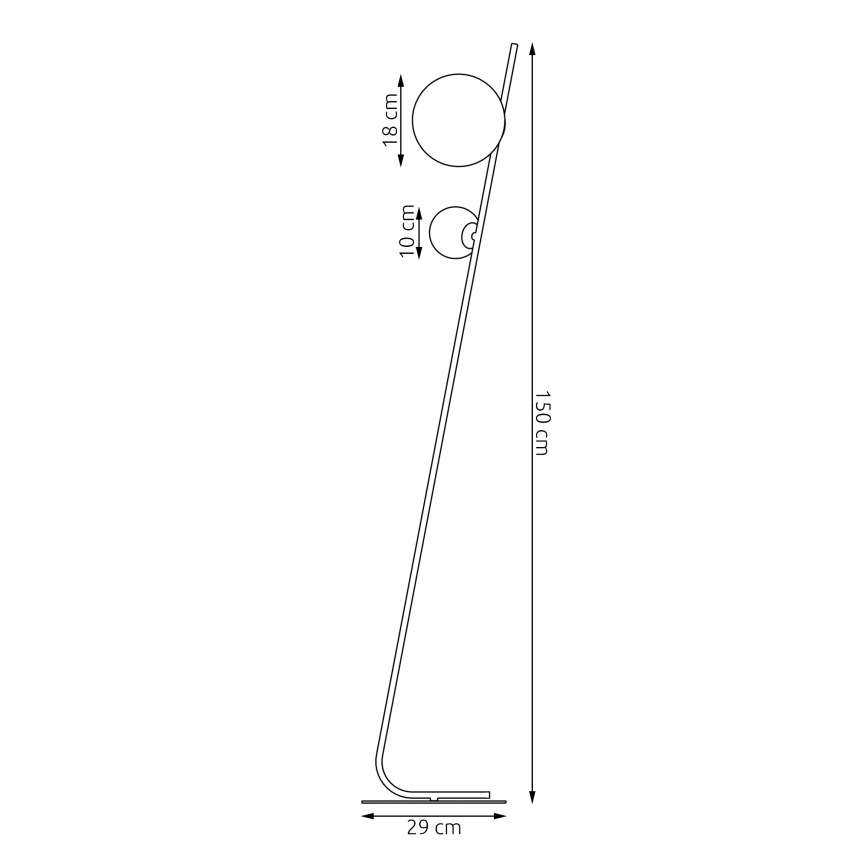 Lampadaire TATU 2xG9/8W/230V blanc