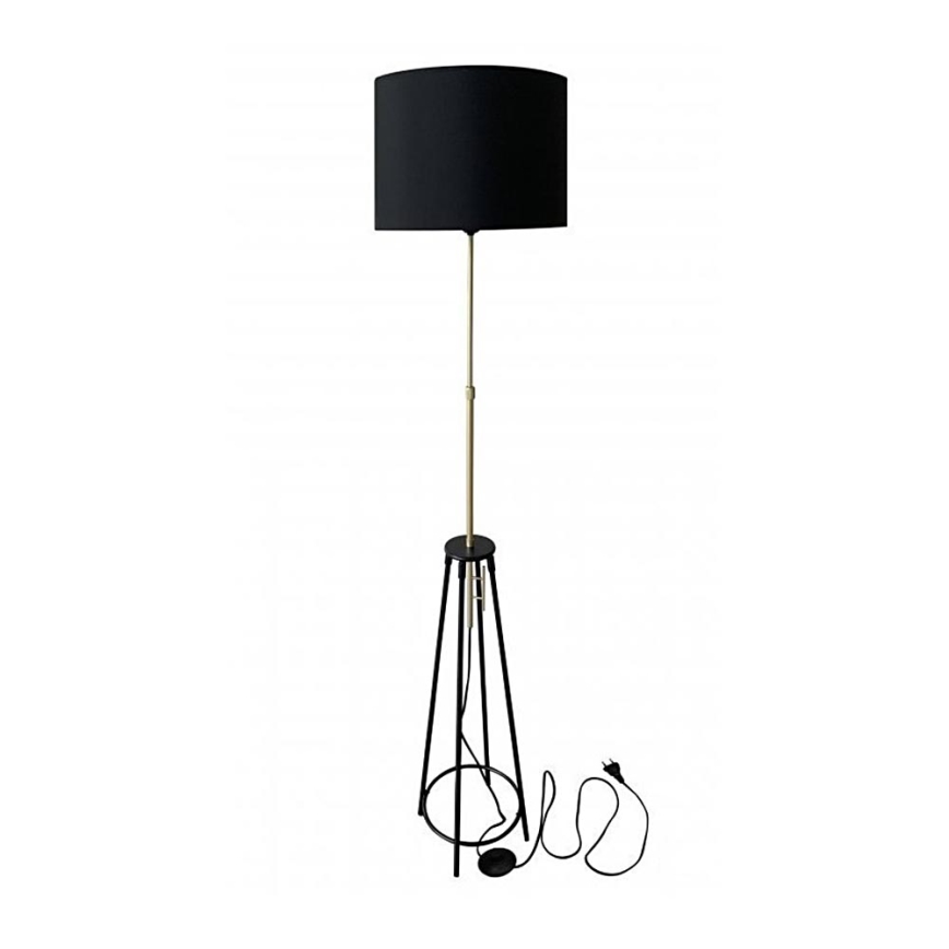 Lampadaire TEGOLA 1xE27/60W/230V noir/doré