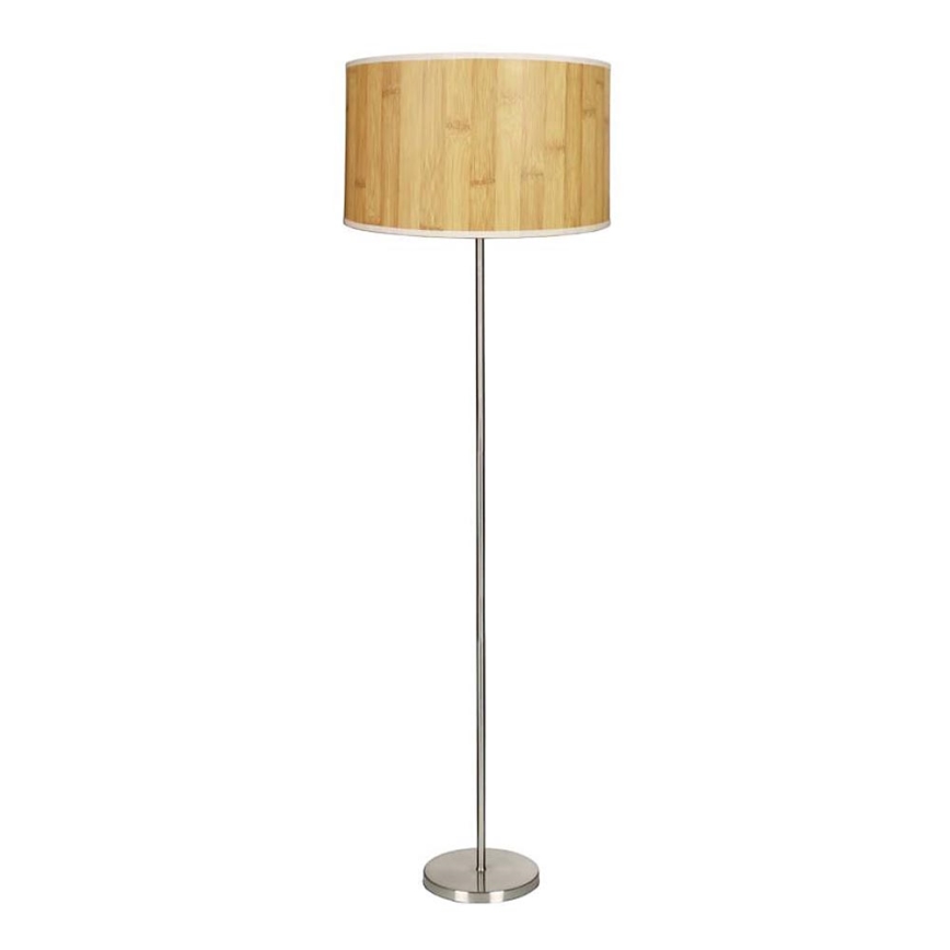 Lampadaire TIMBER 1xE27/60W/230V beige/chrome mat