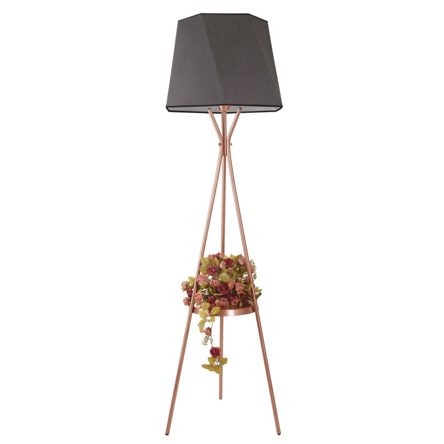 Lampadaire VENEDIK 1xE27/60W/230V gris/cuivre