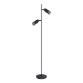 Lampadaire VERTICAL 2xGU10/8W/230V noir