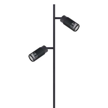 Lampadaire VERTICAL 2xGU10/8W/230V noir