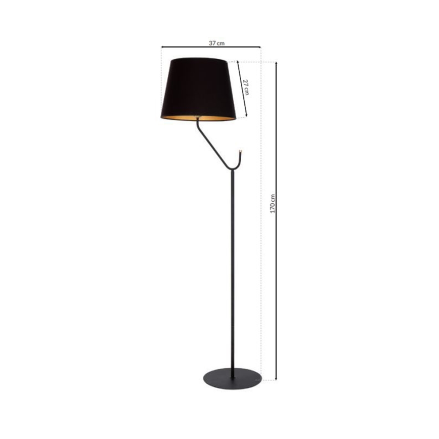 Lampadaire VICTORIA 1xE27/60W/230V noir