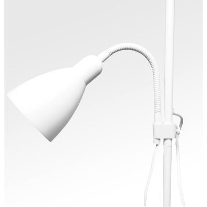 Lampadaire WENDY 1xE27/100W/230V + 1xE14/40W blanc
